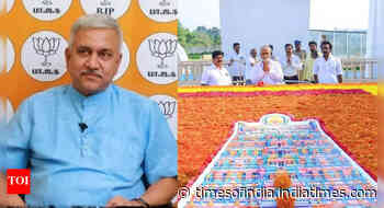 'Height of arrogance': BJP slams DMK for placing temple 'gopuram' on Karunanidhi memorial