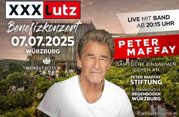 Jetzt Tickets für das Doppeljubiläum von XXXLutz sichern! / Peter Maffay und Band spielen am 7. Juli ein Benefizkonzert im Weingut am Stein