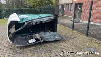 Vandalen vernielen mobiel toilet voor chauffeurs De Lijn