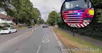 Garden fire causing major congestion in Oxfordshire town