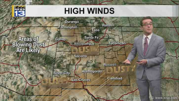 Temperature rollercoaster with dust today then rain/snow ahead