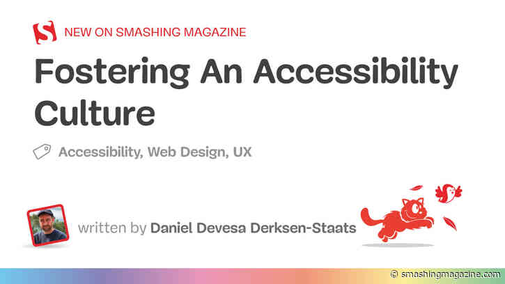Fostering An Accessibility Culture