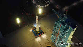 China rolls out rocket for Shenzhou 20 astronaut launch to its Tiangong space station (video)