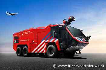 Drie nieuwe crashtenders voor brandweer op Groningen Airport Eelde