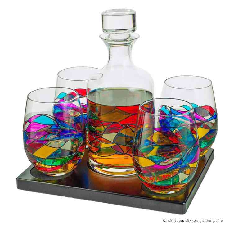 Artisanal Hand Painted Glassware Gift – Mothers Day