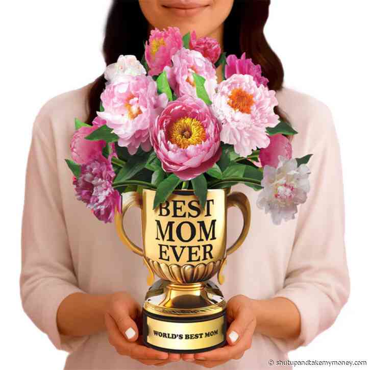 #1 Mom Trophy 3D Pop Up Card