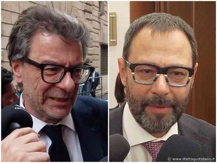 Giorgetti: “No alla deroga al patto di stabilità per le armi”. Patuanelli: “Governo confuso”