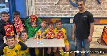Shop owner's 'incredible' Easter surprise for Wirral youth football team