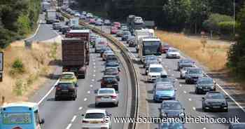 Fire breaks out in heathland just inches from A31