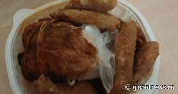 Drugs found hidden in rotisserie chicken after Ontario man arrested at hotel
