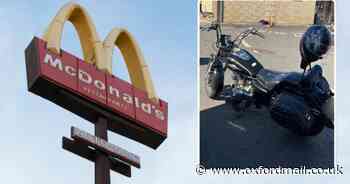 'I'm not lovin' it': Police officers stop young biker at McDonald's