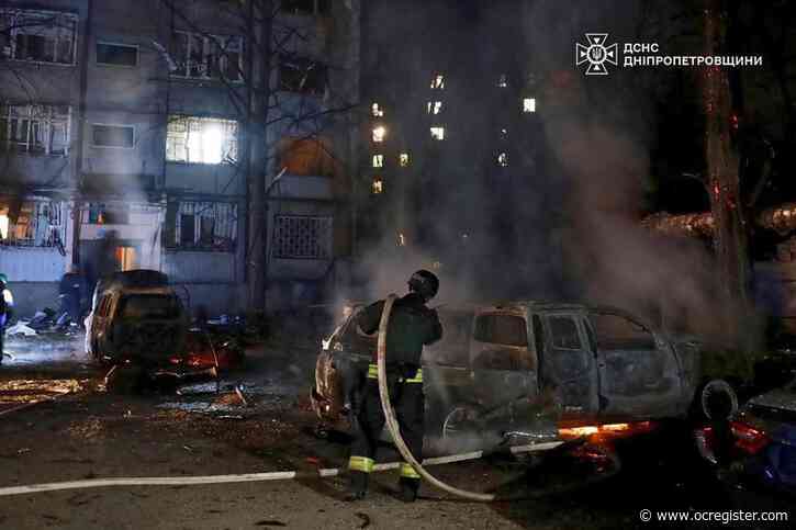 Russia strikes Dnipro as Ukrainian officials seek security pledges in Paris