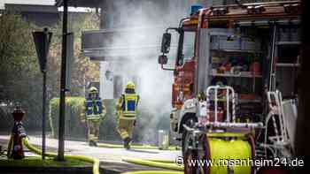 Aufwendiger Feuerwehreinsatz in Übersee: Keller von Gasthaus in Brand