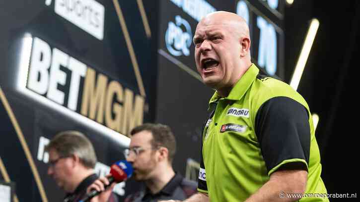 Van Gerwen meteen uitgeschakeld in Premier League