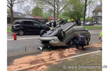 FW-GE: Verkehrsunfall mit überschlagenem PKW