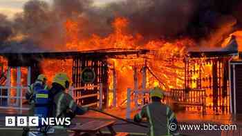 Large blaze breaks out at World War One airfield