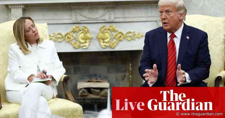 Trump signals support for EU-US trade deal amid mixed messages on Ukraine in Meloni White House visit – as it happened