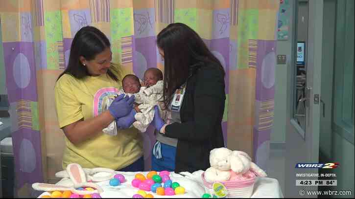 Walmart, Ochsner hand out onesies to NICU babies for Easter