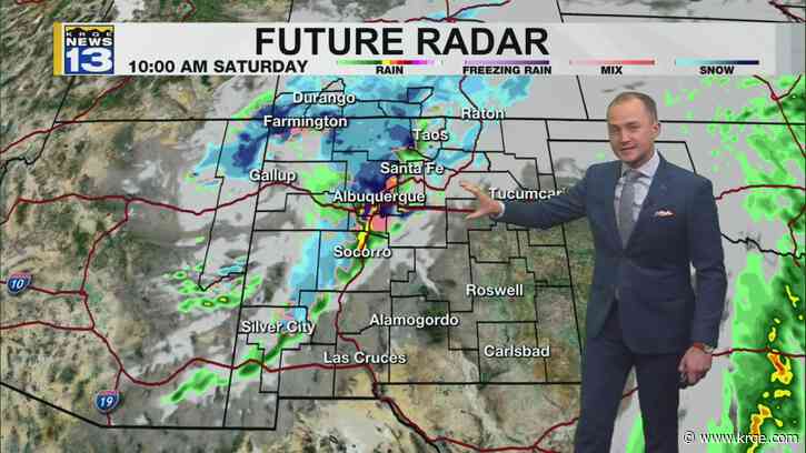 Rain, snow moves into New Mexico Friday