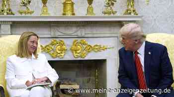 Trump erwartet Einigung im Zollstreit – Meloni inszeniert sich wegen US-Zöllen als „Brückenbauerin“
