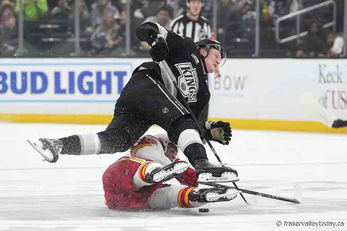 Parekh, Morton score in NHL debuts, and the Flames beat the playoff-bound Kings 5-1