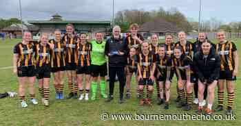 Bournemouth Sports Ladies FC celebrate manager of the month award