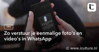 Zo verstuur je eenmalige foto’s en video’s in WhatsApp
