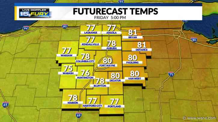 Summer temps today; big changes for Easter weekend