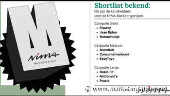 Shortlist NIMA Marketingprijzen bekendgemaakt
