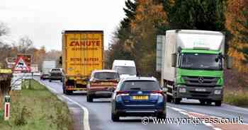 Traffic building on A64 due to a broken down car