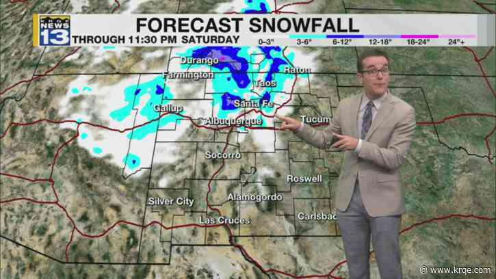 Less wind but rain, snow on the way for New Mexico