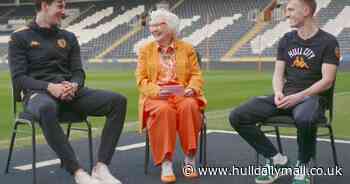 ‘KCOM Nan’ quizzes Hull City players as communications company renews partnership with Tigers