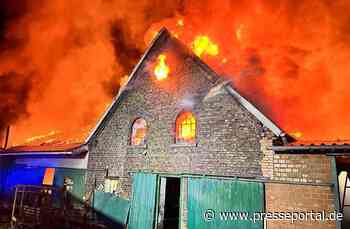FW-WRN: Scheunenbrand in Werne-Schmintrup