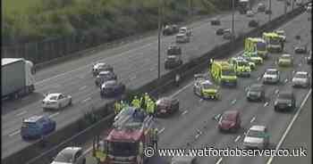 Four people taken to hospital after M1 crash