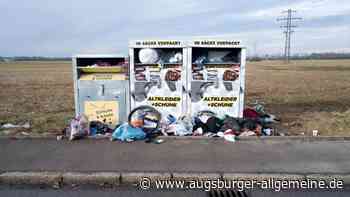 Illegale Altkleidercontainer: Stadt und Landkreis reagieren richtig
