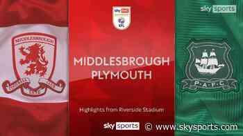 Middlesbrough 2-1 Plymouth