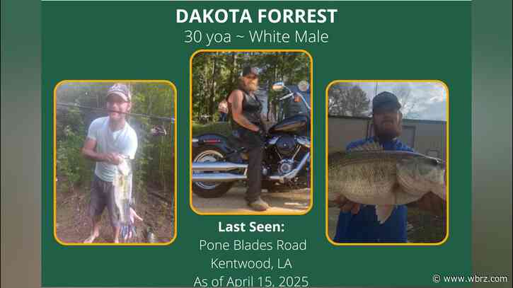 Tangipahoa deputies looking for man last seen heading towards Kentwood pond