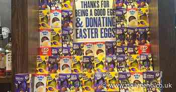 Hampshire pubs help collect 20,500 Easter eggs for those in need