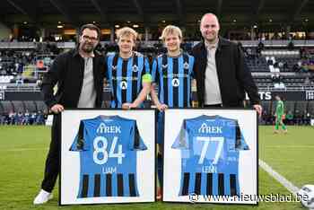 Emotioneel afscheid voor Lenn en Liam De Smet bij Club NXT, Nicky Hayen kijkt toe vanop de tribune: “Club Brugge is en blijft de club van ons hart”