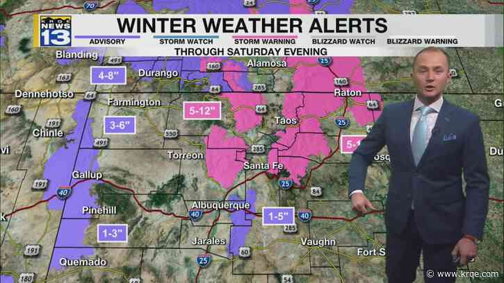 Winter isn't over yet for parts of New Mexico