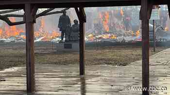 Alberta wildfire near national park damages Ukrainian heritage village buildings