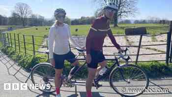 Woman's tandem bike ride challenge after baby loss