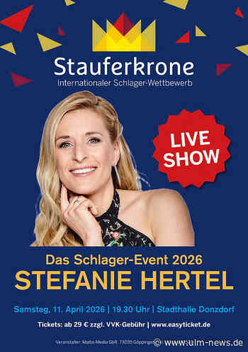 Ein Sonnenschein kommt nach Donzdorf: Stefanie Hertel Stargast der Stauferkrone 2026