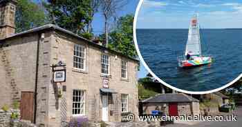 Northumberland pub's support for man sailing the world in handmade yacht