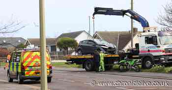Alleged danger driving charged after Whitburn crash as man fights for his life in hospital