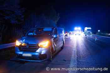 Transporter mit neun Personen verunglückt auf A1