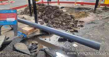 Major junction in York closed for third day after pipe bursts