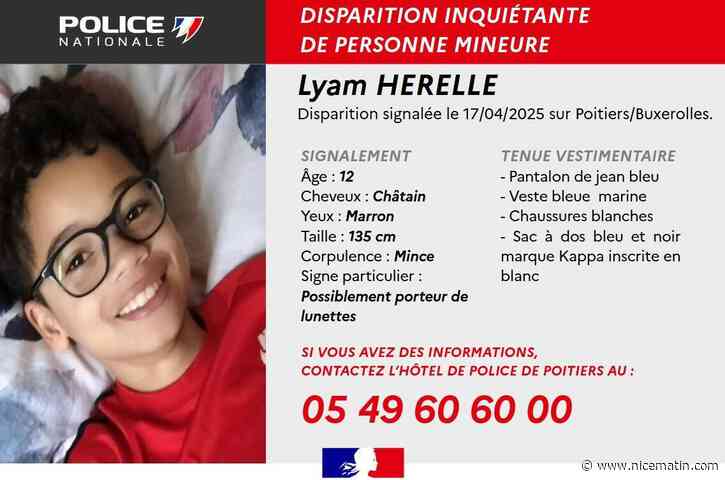 Après la disparition d'une joggeuse dans la Vienne, une enquête ouverte pour "disparition inquiétante" d'un adolescent de 12 ans à Poitiers