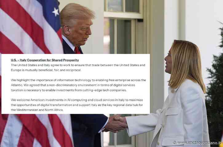 Meloni voleva colpire “i giganti del web”, ora si impegna a non colpire Big tech. Che fine farà la digital tax italiana?