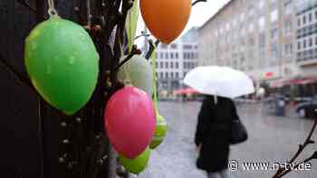 Starkregen und Hagel: Ostersonntag beginnt freundlich - dann ziehen Gewitter auf